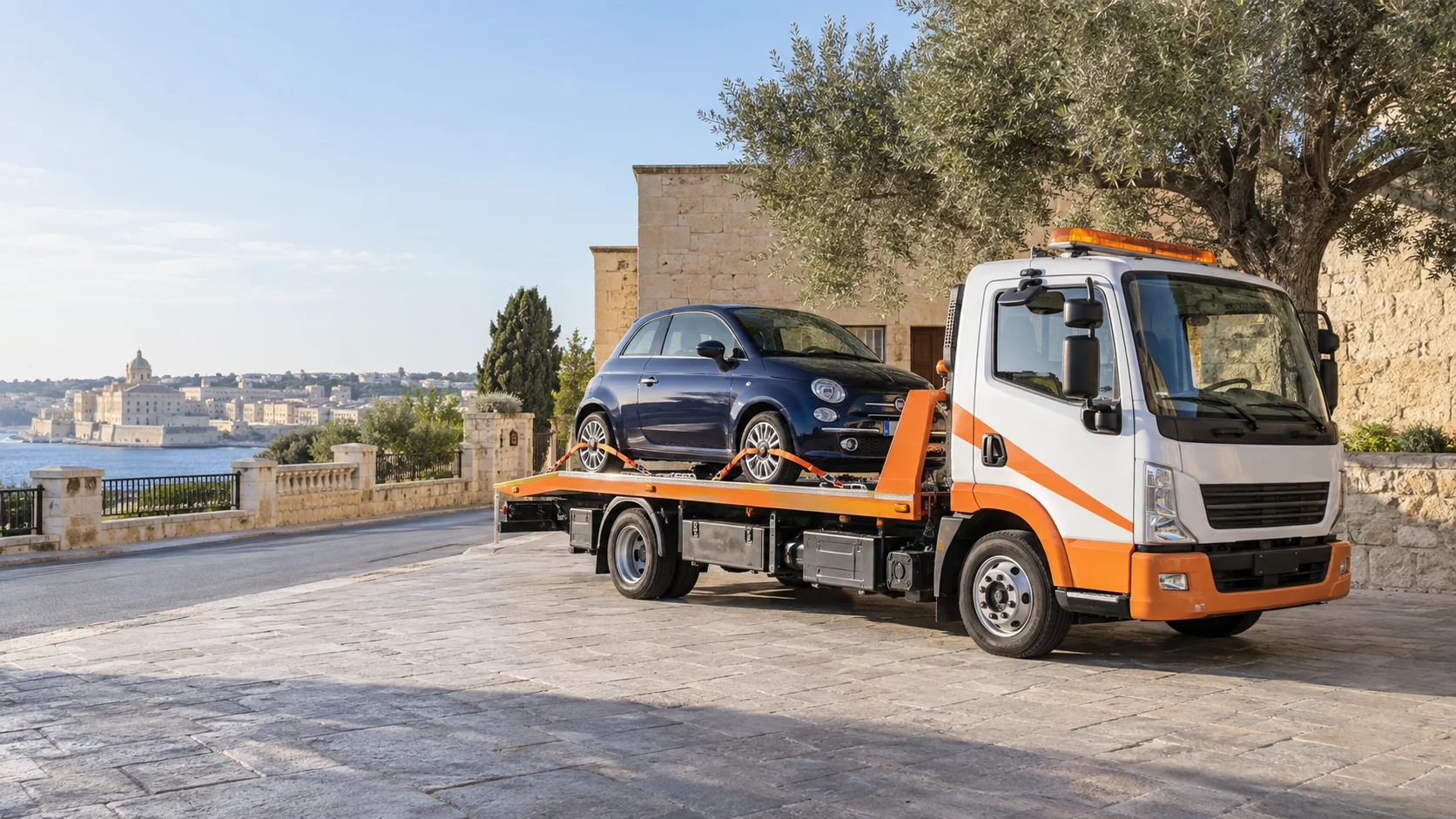 Carroattrezzi e operazioni di recupero su strada